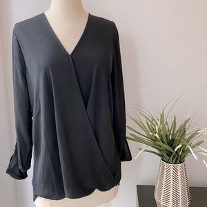Black Drapey Blouse